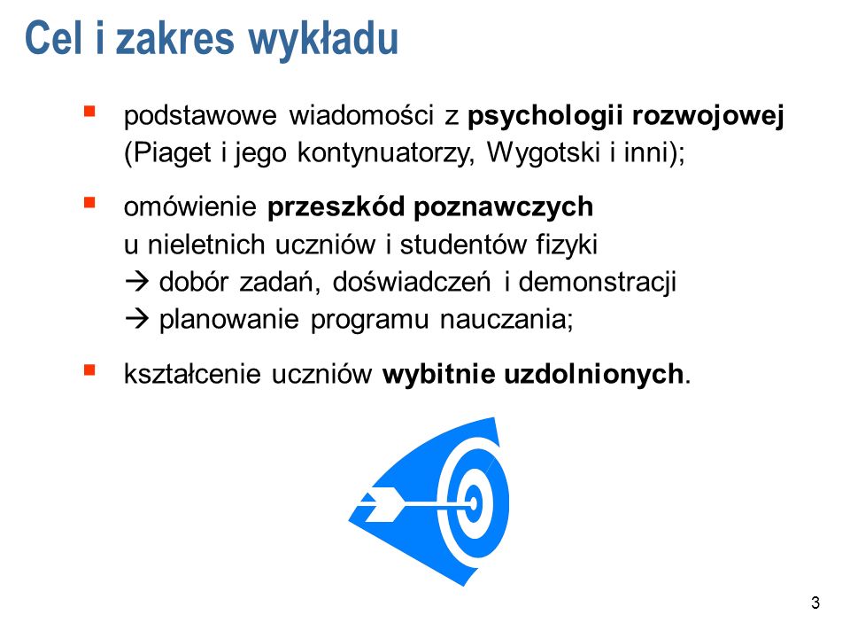 Wyk ady Zofii Go b Meyer Podstawy psychologiczne nauczania